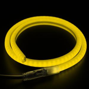 Гибкий Неон LED SMD 12х12мм, форма - D, жёлтый, 120 LED/м, бухта 100м