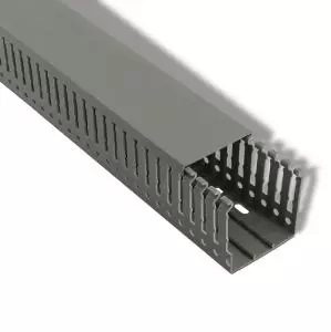 Кабель-канал перфорированный самоклеящийся 40х40 серый (паз 4мм, зуб 6мм) REXANT